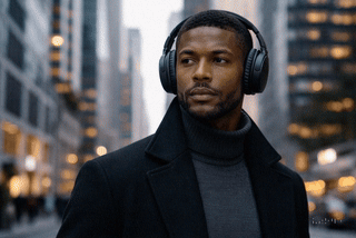 Aurora Headphones Hero Animation